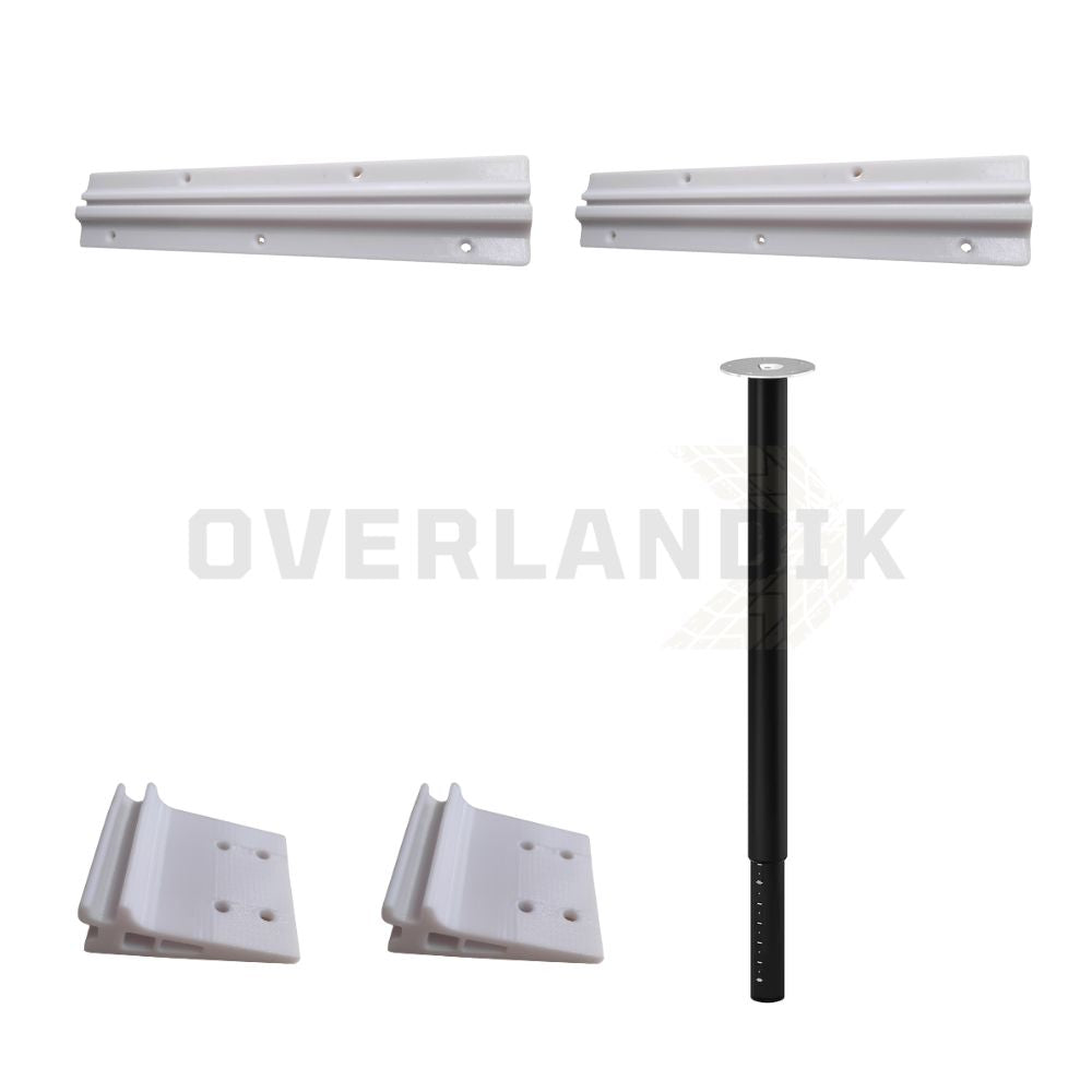 Kit guías, soportes y pata extensible para mesa Camper