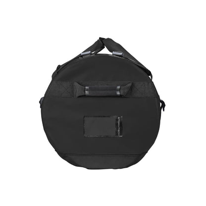 Bolsa de viaje Atlantis de Stormtech de 89L con correas de mochila, en negro, vista lateral 