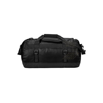 Bolsa de viaje Atlantis de Stormtech pequeña, de 35L, impermeable, en negro, vista frontal