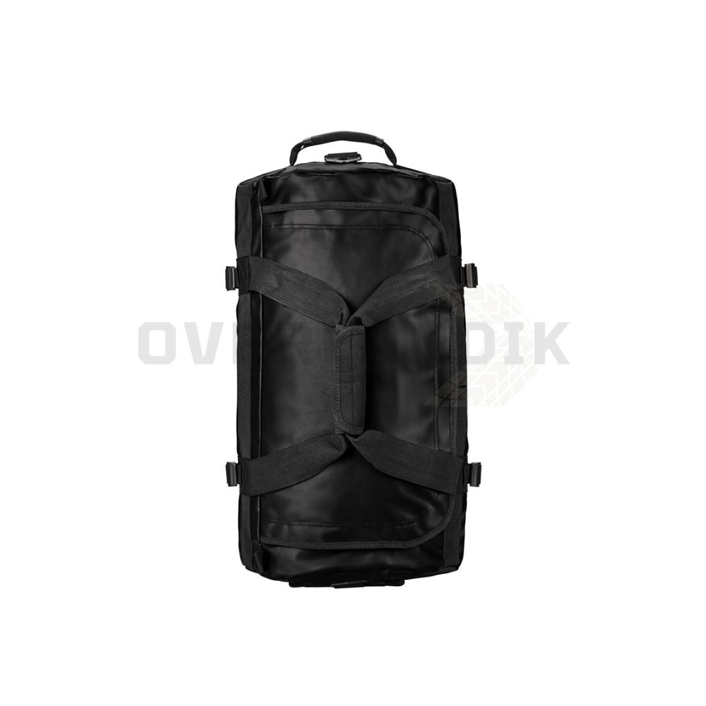 Bolsa de viaje Atlantis de Stormtech pequeña, de 35L, impermeable, en negro, vista correas