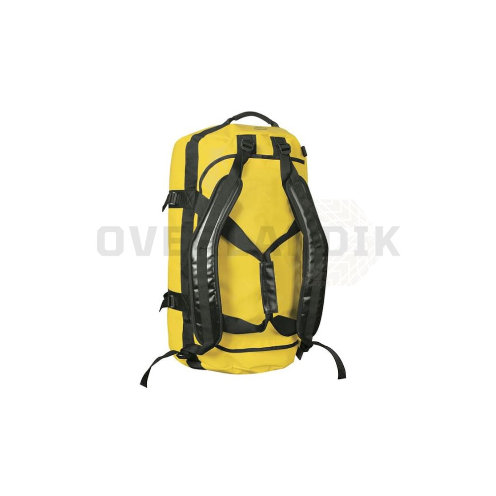 Bolsa de viaje Atlantis de Stormtech de 89L con correas de mochila, en amarillo, modo mochila