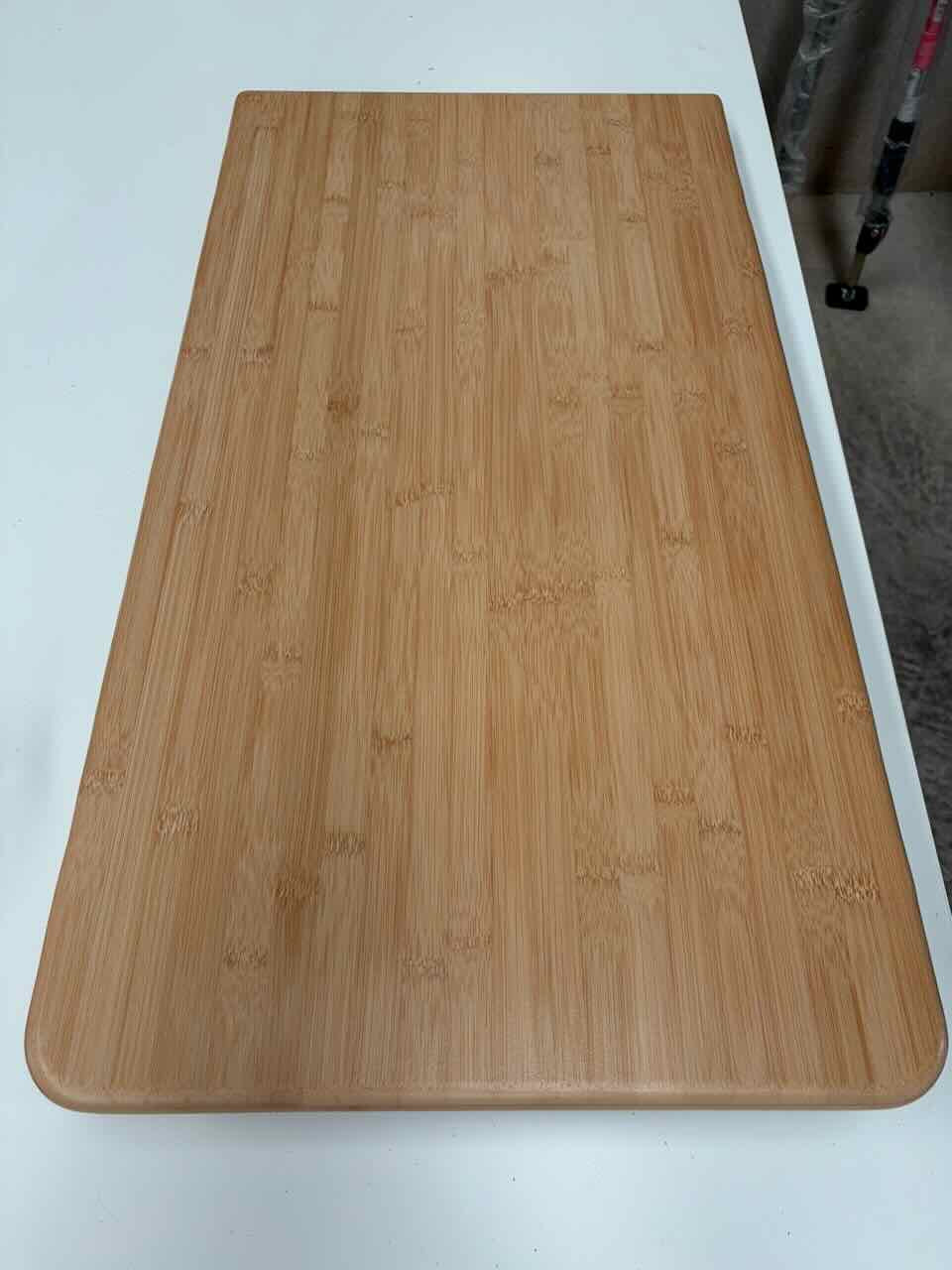 Mesa doble camper (45x85+40x60cm) de bambú con pie giratorio OUTLET