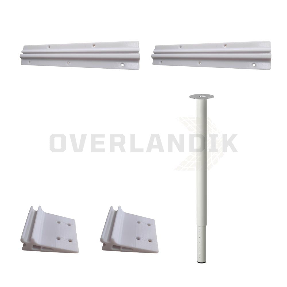 Kit rails, supports et pied extensible pour table de van aménagé, image 8