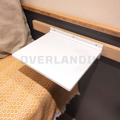 Mesa flotante camper con riel para pared
