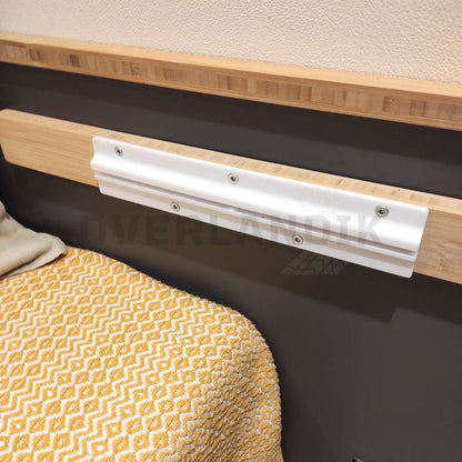Mesa flotante camper con riel para pared