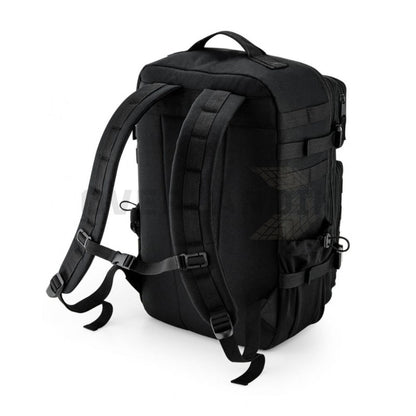 Mochila Overlandik Karoo de 35L en color black vista trasera