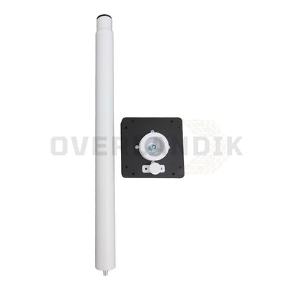 Base de table pivotante extensible (60-90 cm) pour table double