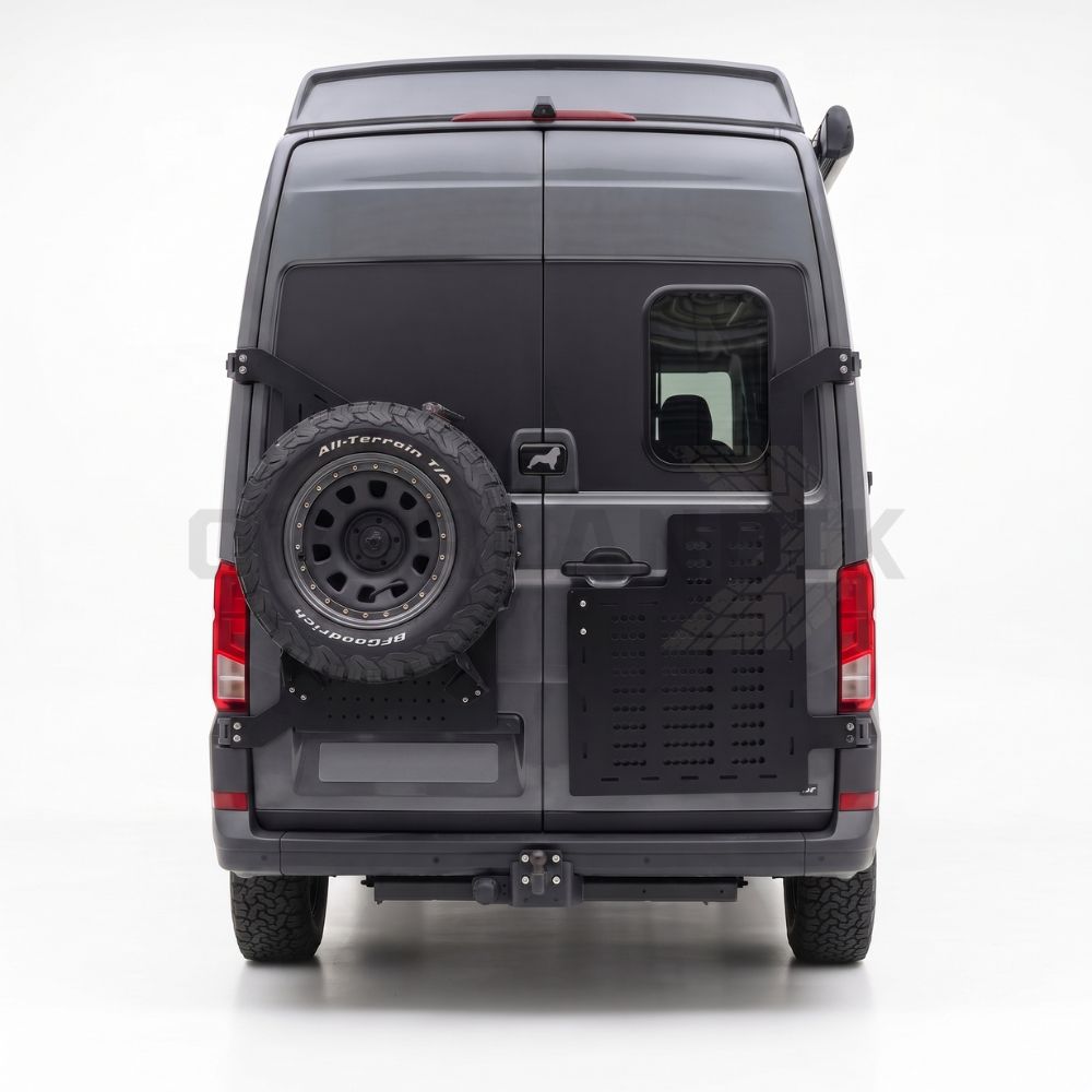 Placa de Aluminio portaobjetos para VW Crafter / MAN TGE >2017 Puerta acompañante