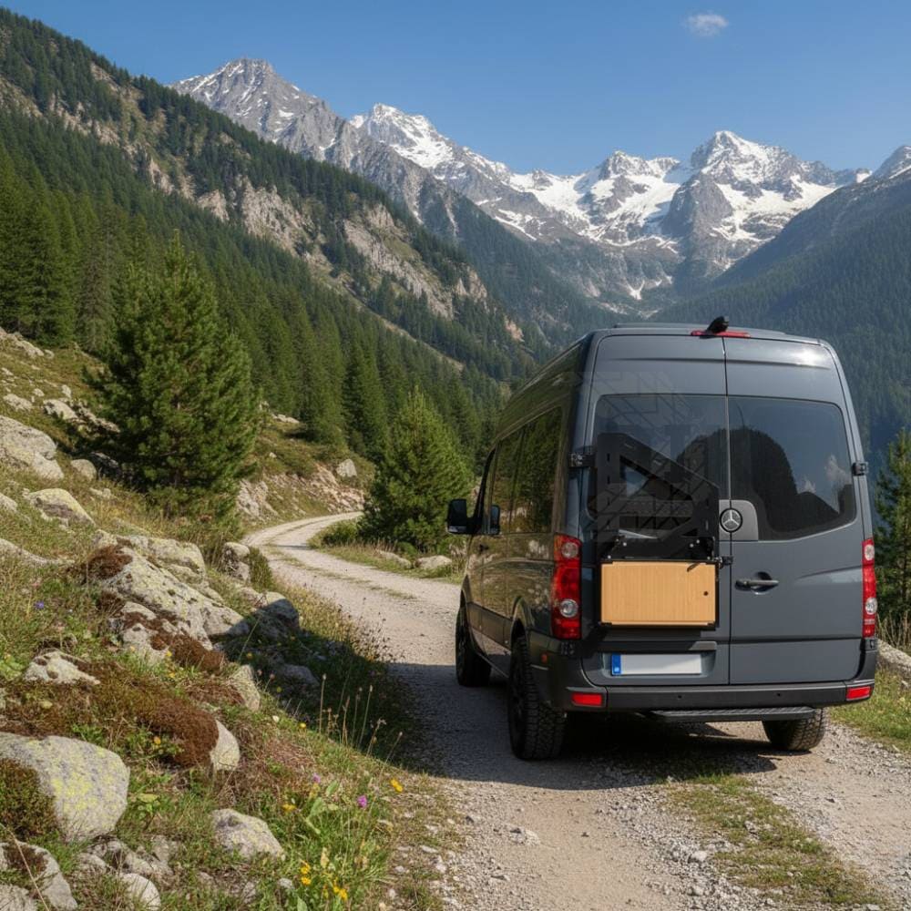 Portaruedas de aluminio para VW Crafter (2006–2018) y Mercedes Sprinter (2006–2018)