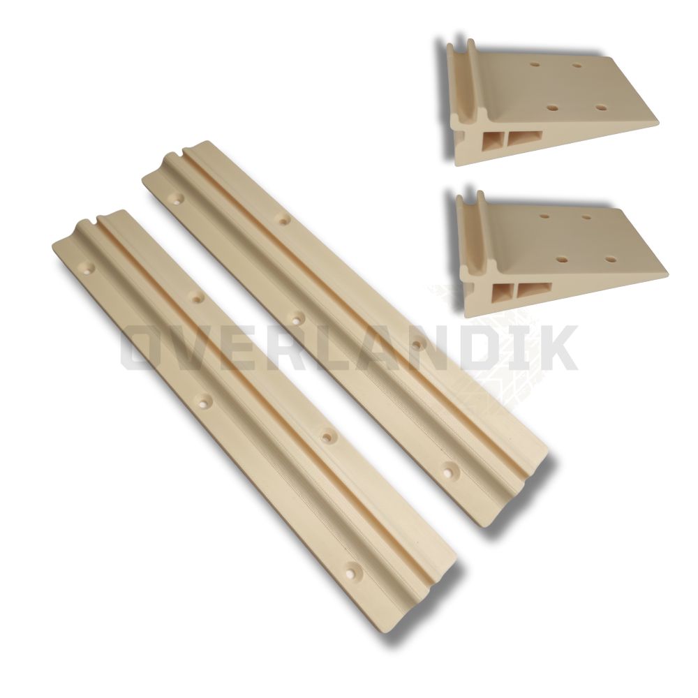 Kit 2 rieles con soportes para mesa camper