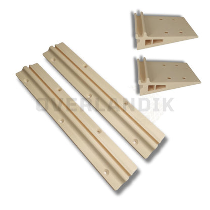 Kit 2 rieles con soportes para mesa camper