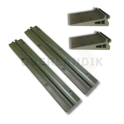 Kit 2 rieles con soportes para mesa camper